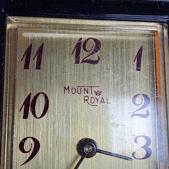 Mount Royal Watch Windup Vintage MCM Womens Brown  Acrylic Lucite Working - Picture 12 of 13